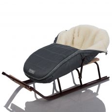 Детский конверт на овчине ДоРечі Baby XS Графит, (-20°C)